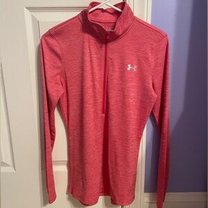 Under Armour Pink Heat Gear Quarter Zip